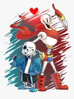 Sans And Papyrus - Undertale Sans And Papyrus Fanart, HD Png