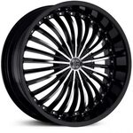 26x9.5 2CRAVE N19 Glossy Black / Machined Face / Glossy Blac