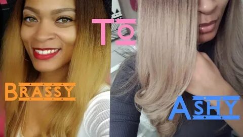 TONING MY BRASSY HAIR WITH WELLA T14/ HOW TO - YouTube