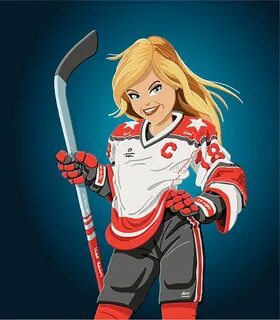 Women's Ice Hockey Illustrations Сток видеоклипы - iStock