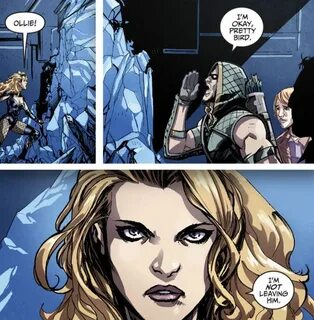 "Dinah. We have to go." Black Canary and Green Arrow in Inju