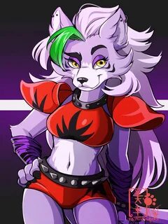 Fnaf security breach roxanne wolf art