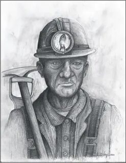 Coal Miner Sketch at PaintingValley.com Explore collection o