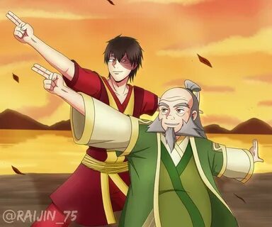 Prince Zuko and his uncle, Iroh from Avatar The Last Airbend