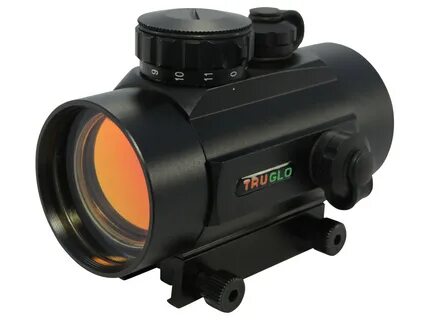 TRUGLO Red Dot Sight 40mm Tube 1x 5 MOA Dot Integral Weaver-