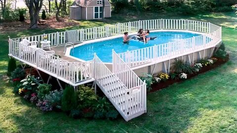 Oval Swimming Pool Deck Plans - YouTube