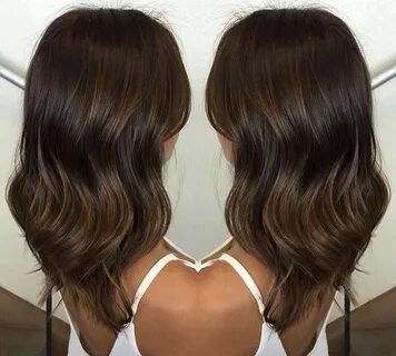 Summer highlights dark brown base Brunette hair color, Hair 