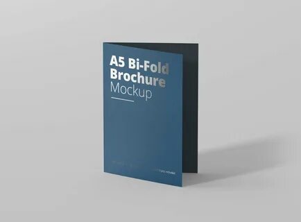 A5 Bi-Fold Brochure Mockup PSD Free Download iMockups