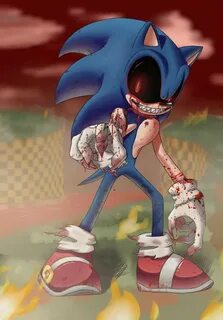 Sonic.exe - an artist's progress! (Warning: Blood!) Sonic th