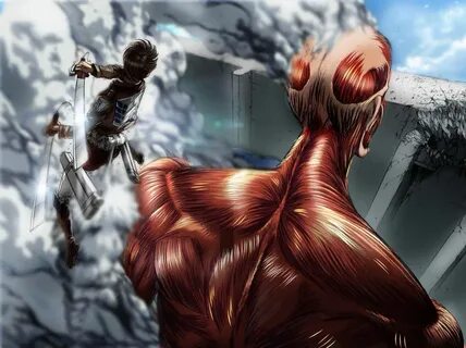 Eren Vs Colossal Titan Drawing - Finally Some