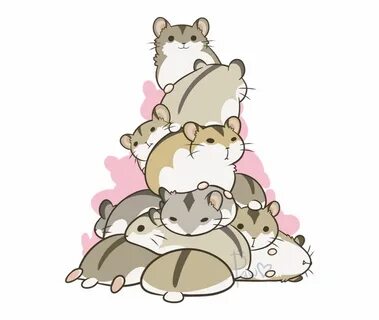 Ham Tower By Pawlove - Hamster Cartoon Transparent PNG Downl