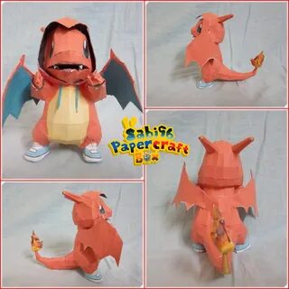 Sabi96 Papercraft Box: Charmander (Charizard Costume) (Pokem