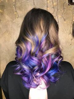 #purple #blue #pink #ombre #hair #pulpriothair Lila haarfarb