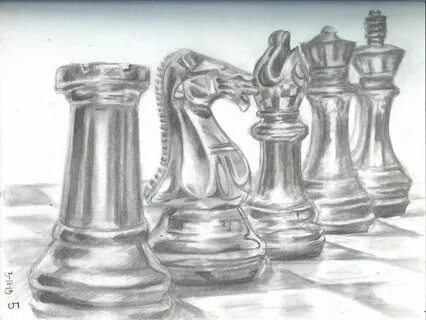 Piece Pencil Chess Drawing King Rajzok