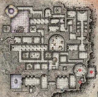 The Sunless Citadel 5e Map - South Lomei Labyrinth Map