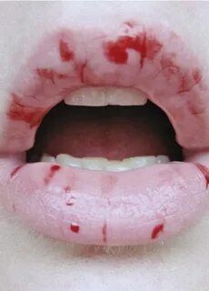 blood, chapped lips and lips - image #362422 on Favim.com
