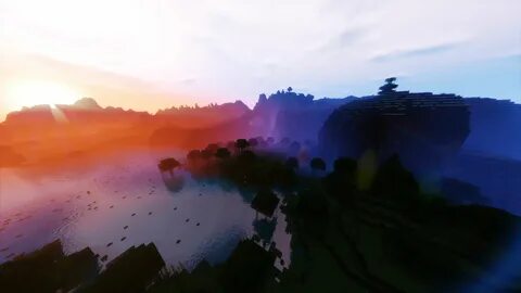 Minecraft Background Shaders - hd gaming wallpaper