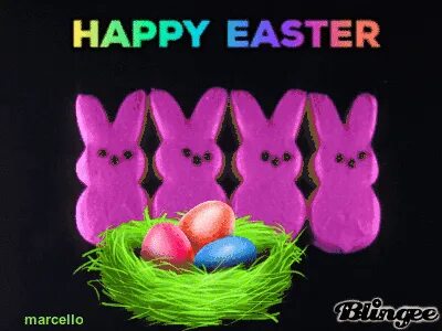 Colorful Peeps - Happy Easter Gif Pictures, Photos, and Imag