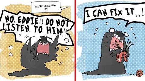 Venom Funny Comics: No EDDIE!! Venom comics, Symbiotes marve