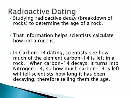 How Is Radioactive Dating Used To Find The Age Of Fossils