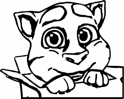 Talking Tom Coloring Pages - Coloring Home