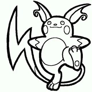 Raichu Coloring Pages - Free Printable Coloring Pages for Ki