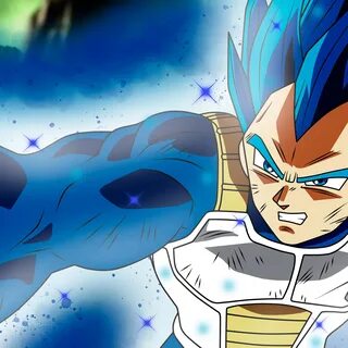 2048x2048 Anime Dragon Ball Super Vegeta SSJ Blue Full Power