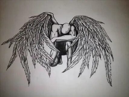 Easy Fallen Angel Drawings - Фото база