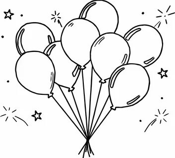 Balloon Coloring Pages CARACCIDENTLAWYERHQ.COM