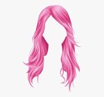 #pink #wig #hair - Green Hair Png Transparent Long, Png Down
