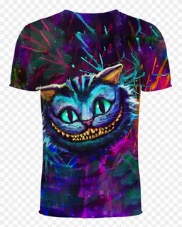 Cheshire Cat Alice In Wonderland 3d T-shirt - Trippy Cheshir