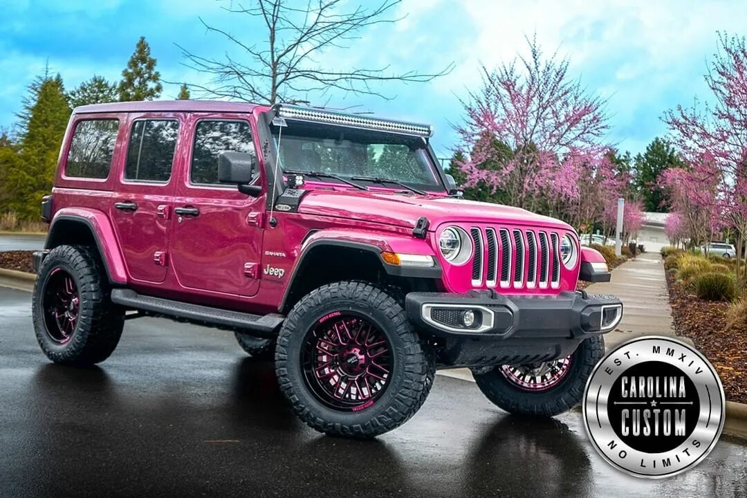 How do you make a new Tuscadero Pink Jeep Wrangler even cooler? 