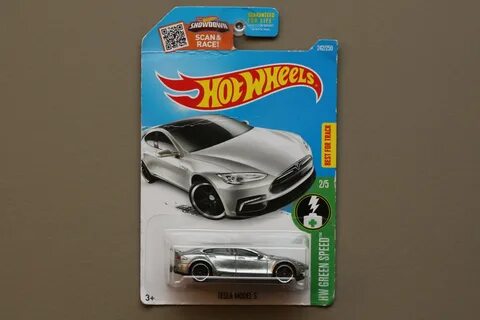 Hot Wheels 2016 HW Green Speed Tesla Model S (ZAMAC silver -