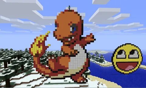 Minecraft Charmander Pixel Art Grid - Pixel Art Grid Gallery