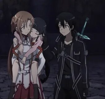 Yui, Kirito, and Asuna Sword art online wallpaper, Sword art
