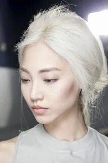 Soo Joo Park White blonde hair, Blonde asian, Asian hair