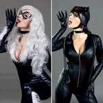 Black Cat and Catwoman by AGflower - Imgur
