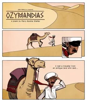 Poetry in Comic form. Ozymandias by Percy Bysshe Shelley bro