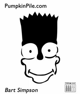 Bart From The Simpsons Pumpkin Carving Stencils POPSUGAR Sma