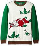 Ugly Christmas Sweater Men's Drunk Santa Sweater - купить на