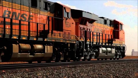 BNSF freight trains - YouTube