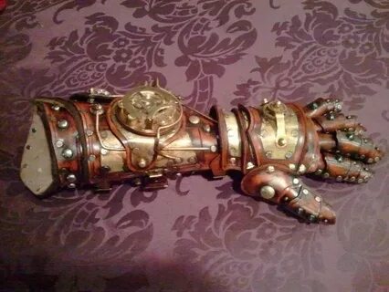 RESERVED - Steampunk Robot Arm - Handmade Unique Gauntlet Па