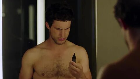 ausCAPS: Parker Young and Rob Heaps shirtless in Imposters 1