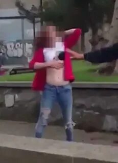 Womens clothes ripped off in fight Woman has her clothes rip