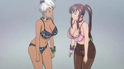 Two girls boobs bounce each other animation