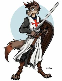 Coyote Knight Templar by TheLivingShadow -- Fur Affinity dot