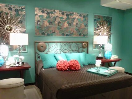 Inspiration for new Guest bedroom Turquoise bedroom decor, P