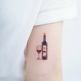 Cherry Wine Small watercolor tattoo, Wine tattoo, Watercolor