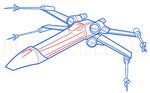 How to Draw an X-Wing, X-Wing Starfighter, Coloring Page, Tr