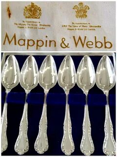 Mappin & Webb London Boxed Set of Six Grapefruit Spoons Etsy
